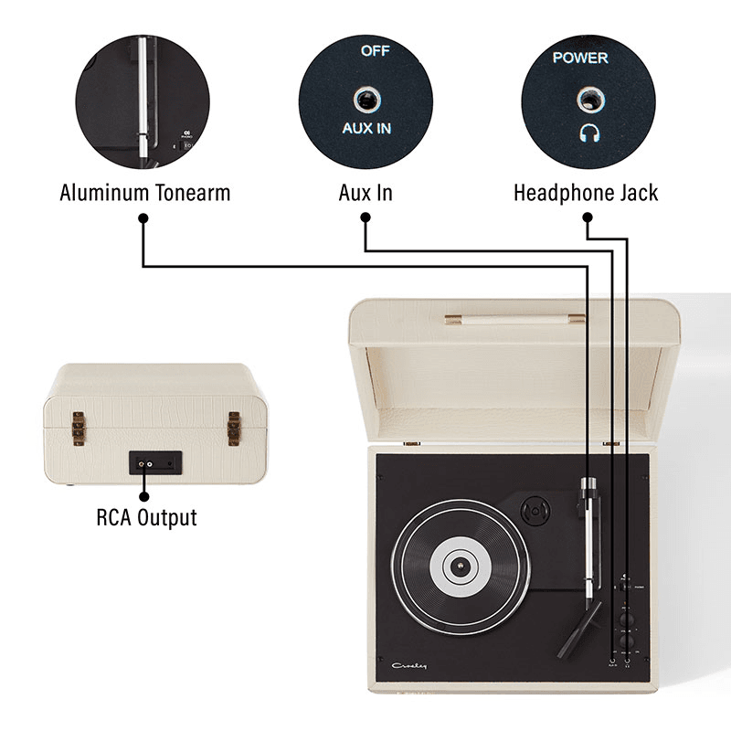 Mercury Turntable, Cream