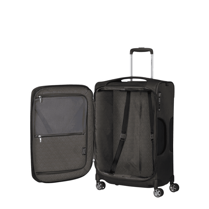 D'Lite Suitcase, H83 x L54 x W34/37cm, Black