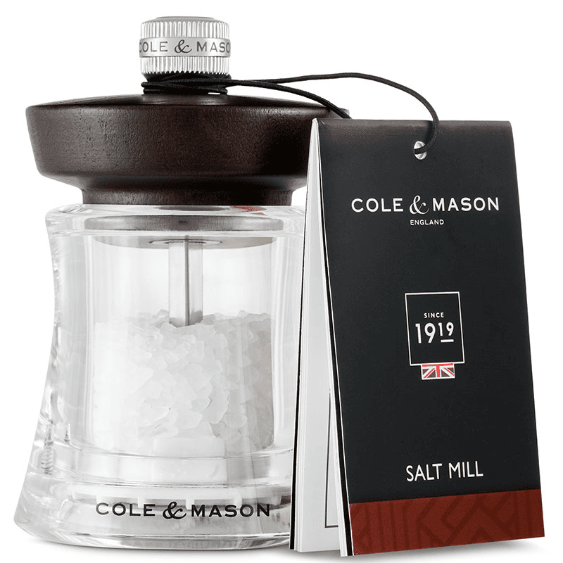 Holborn Salt Mill, 95mm, Chocolate Wood