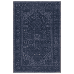Image showing the Kaya Traditional Classic Sara Rug, 120 x 170cm, Navy, Black, Multi product.