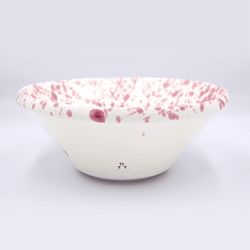 Splatter Salad Bowl, D24cm, Cranberry