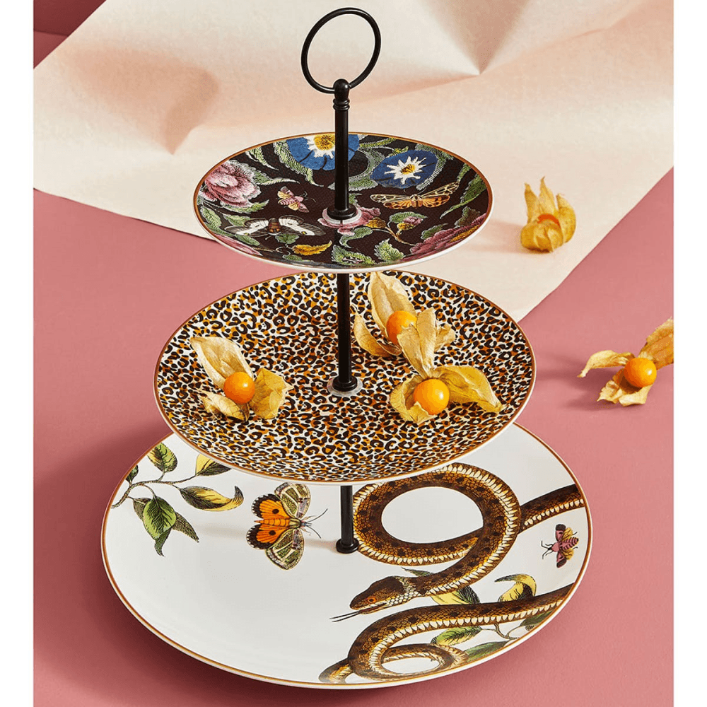 Creatures of Curiosity 3 Tier Cake Stand, White