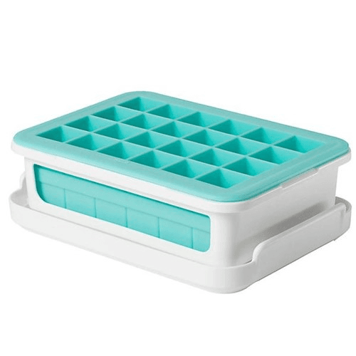 Covered silicone ice cube tray - cocktail cubes