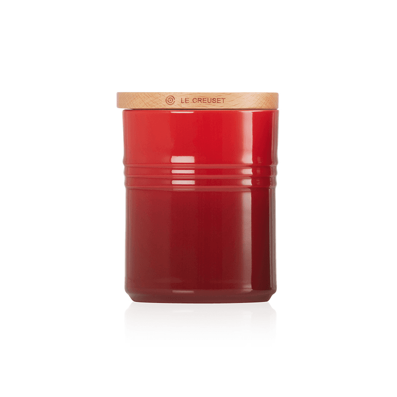 Stoneware Medium storage jar, 10 x 12cm - 540ml, Cerise