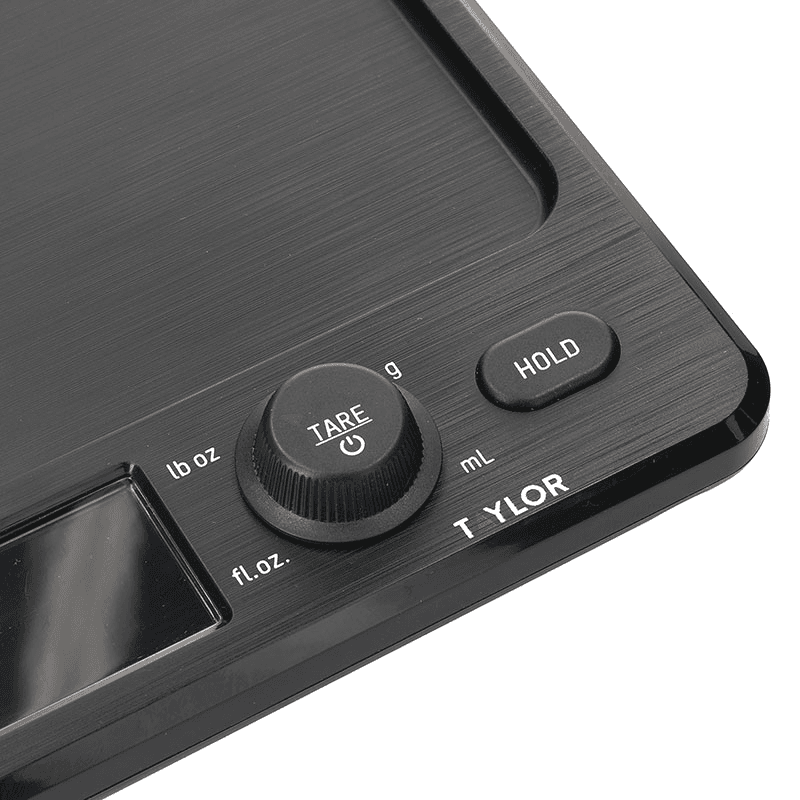 Antimicrobial Digital Dual Kitchen Scale, 5kg, Black
