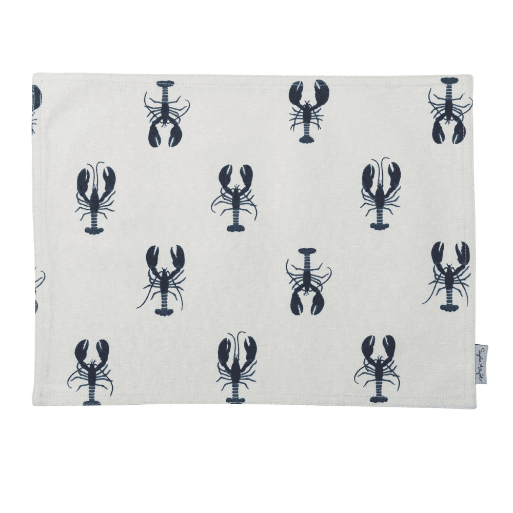 Lobster Fabric placemat, 40 x 30cm