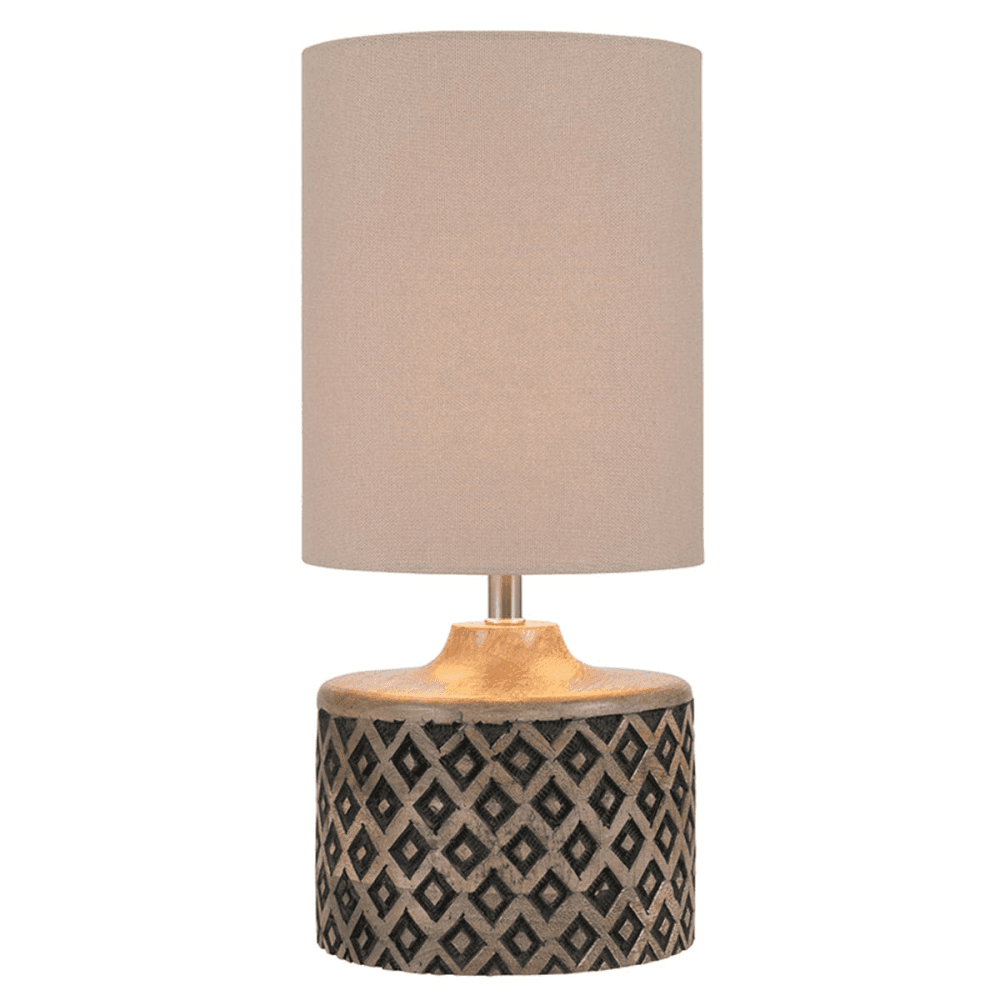 Orissa Short Wooden Diamond Table Lamp