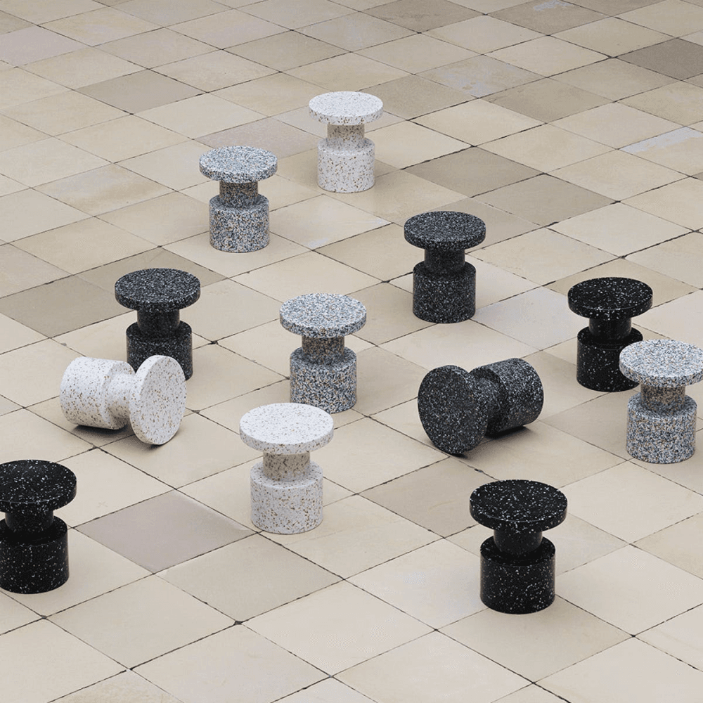 Bit Stool, H42 x D36cm, Black