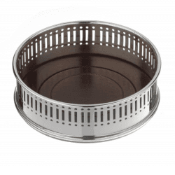 Image showing the Bottle coaster pierced, Dark Wood Base product.