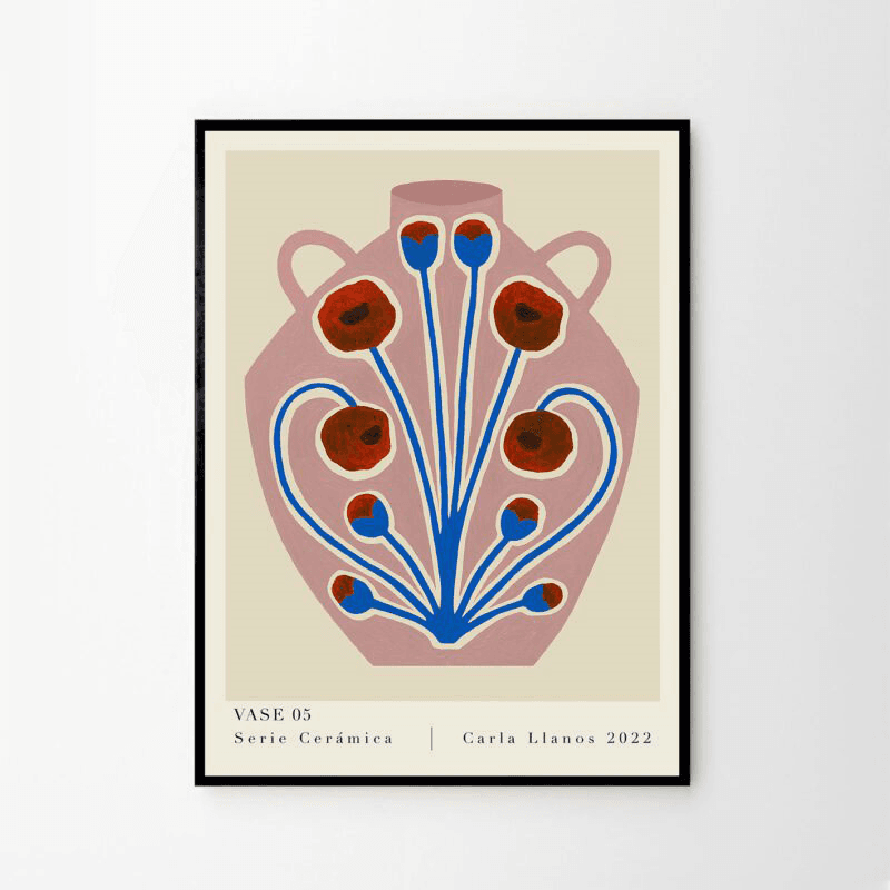 Carla Llanos Vase 05 Print, 50 x 70cm
