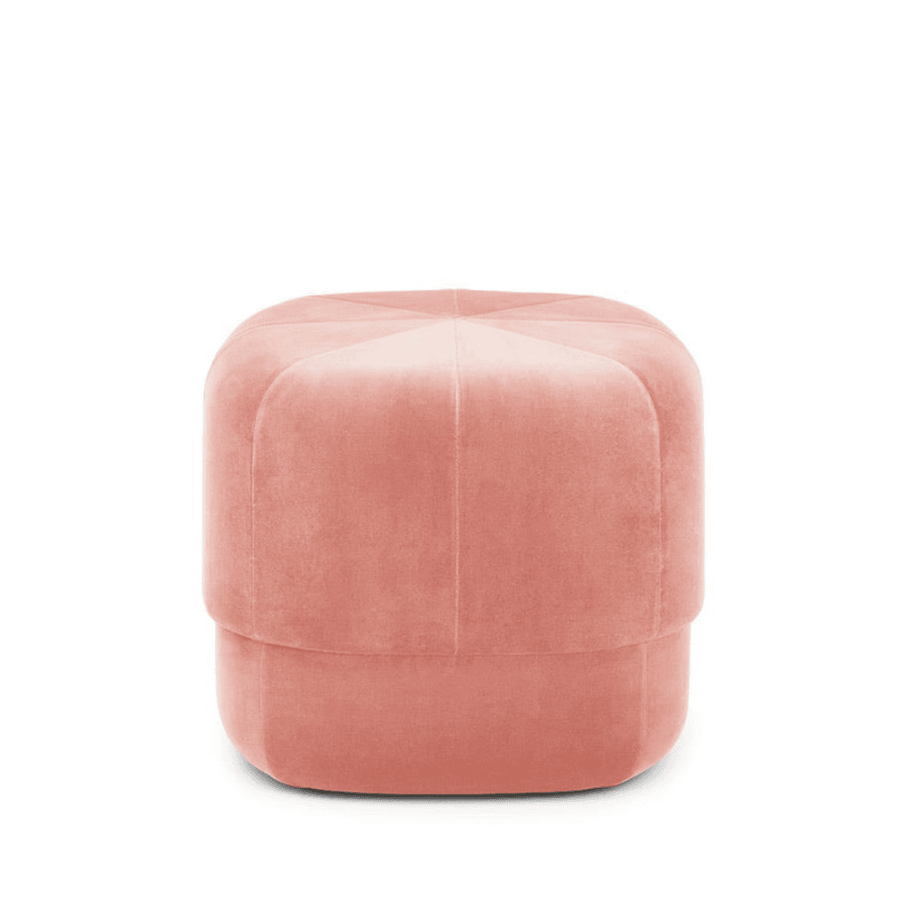 Circus Small Pouf D46cm x H40cm Blush, Blush