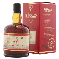 Image showing the El Dorado 12 Year Old Rum 40% product.