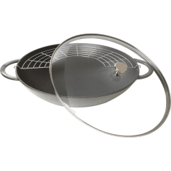 Image showing the Wok, 37cm, Graphite Grey product.