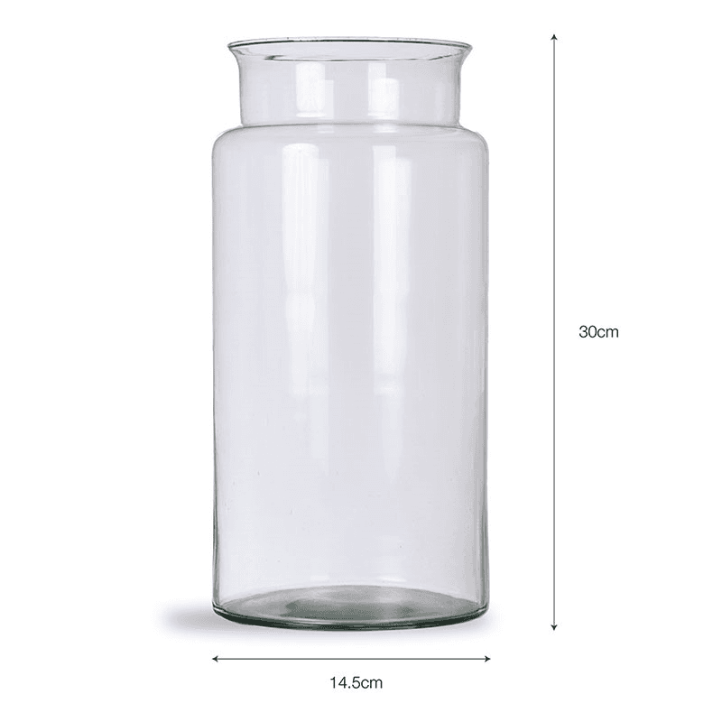 Broadwell Vase, H30cm, Clear