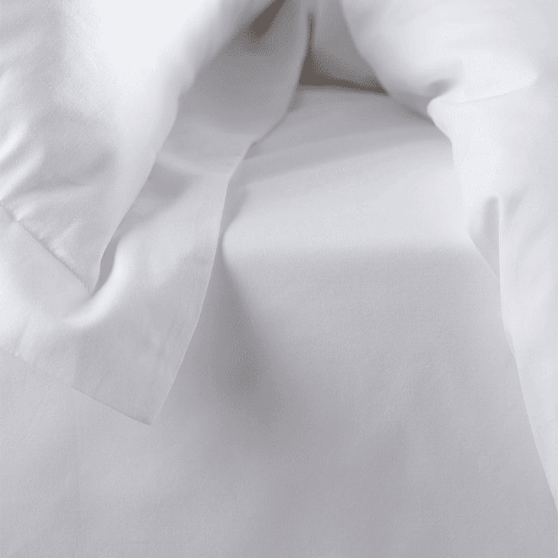 Petworth Cotton Fitted Sheet, Double, White