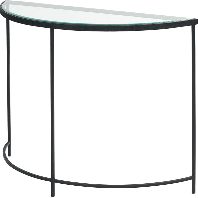 Marazzi Half Moon Console Table, Black