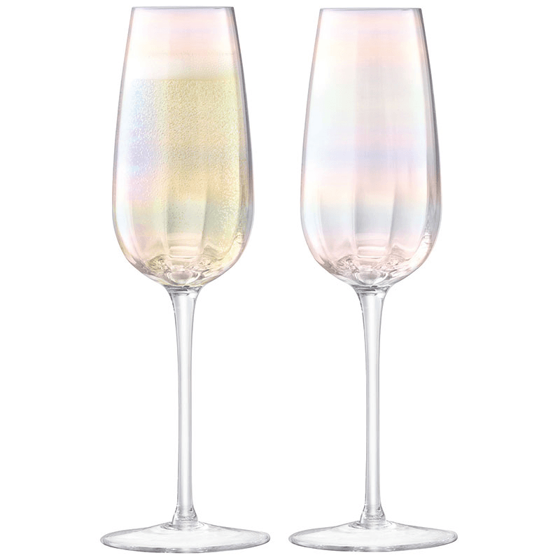 Pearl Champagne Flutes Set of 2, 250ml, Mother of Pearl