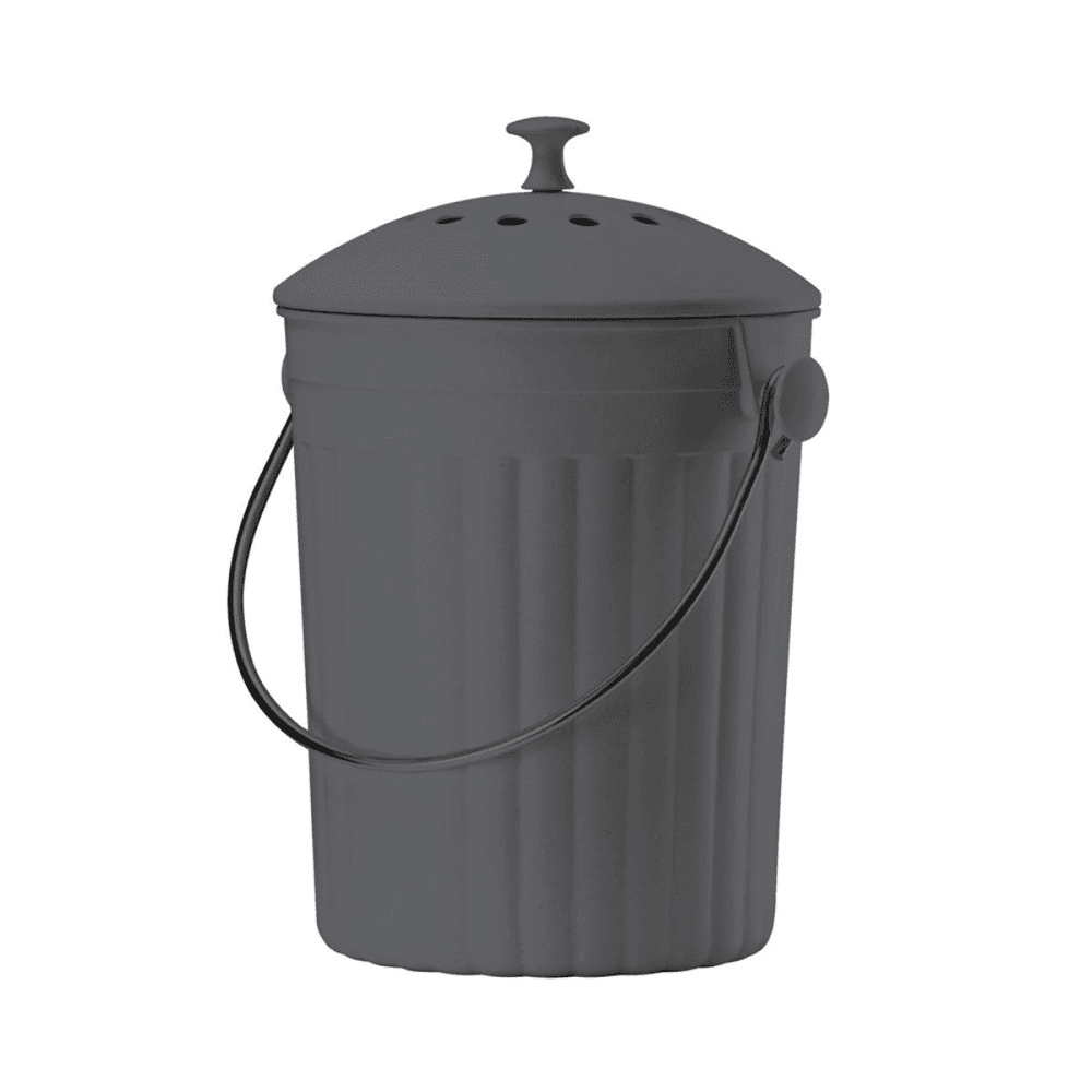 Eco compost pail, 28 x 18cm - 4.5 litre, Black