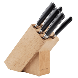 Image showing the Classic, 5 Piece Knife Block Set, Metallic product.