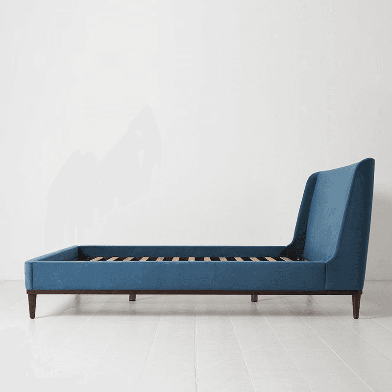 Bed 02 Velvet Super King Size Frame, Teal