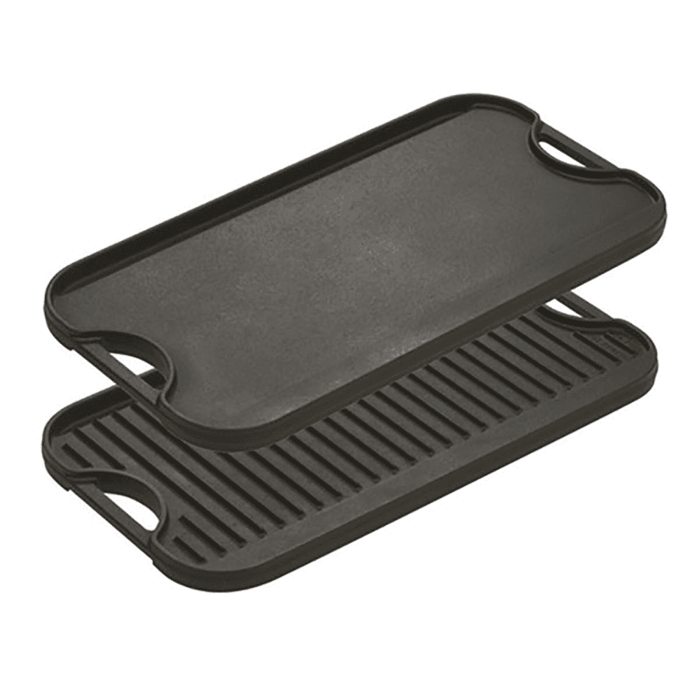 Lodge Reversible griddle, 42.5 x 24cm, Black