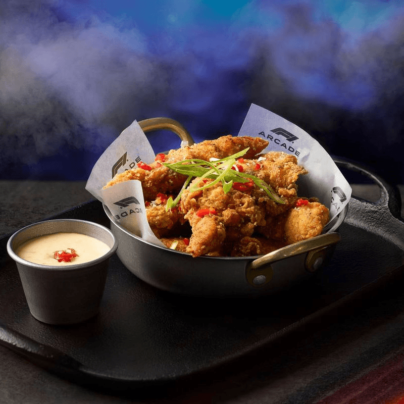 F1 Arcade Simulator Racing Experience with Prosecco and Small Plates for Two