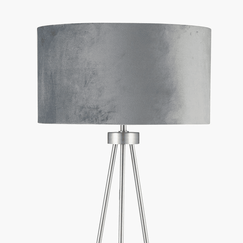 Houston Tripod Floor Lamp, H159cm, Silver