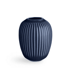 Image showing the Hammershøi Vase, H10.5cm, Indigo product.