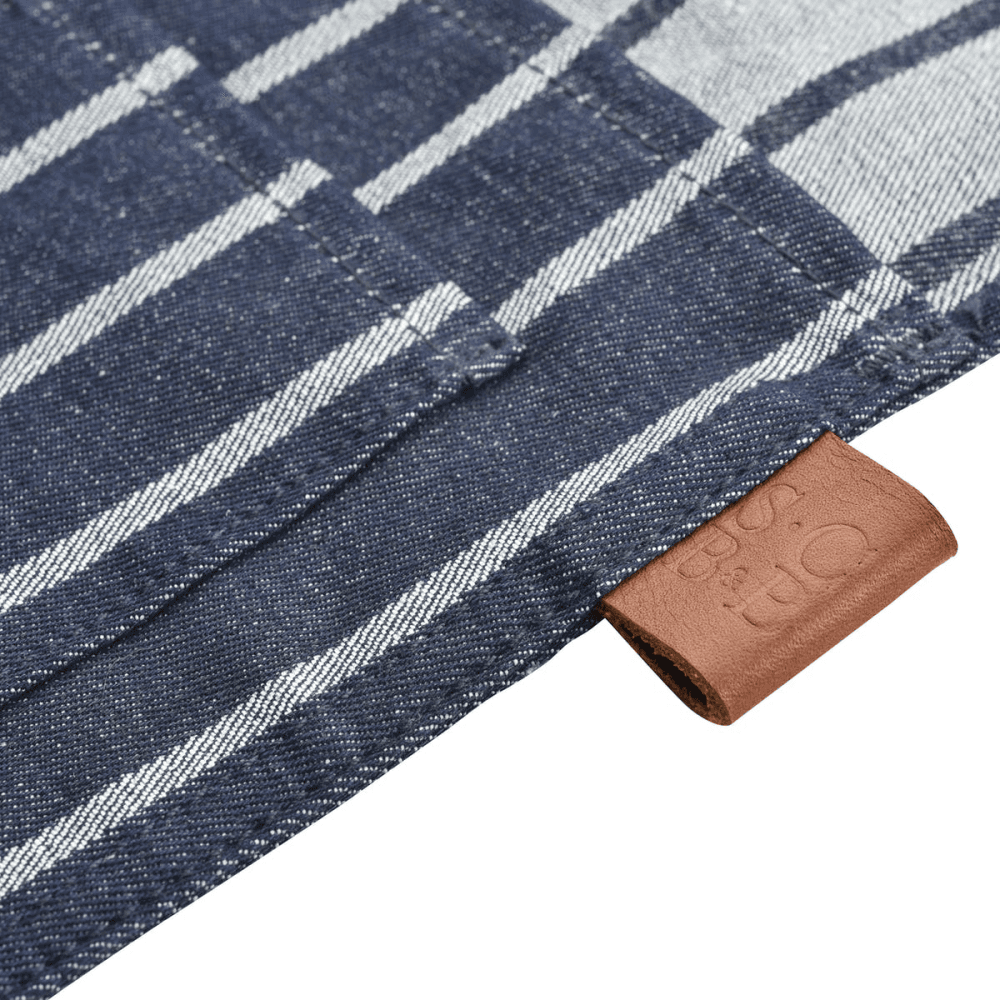 Striped Waist Apron, Blue