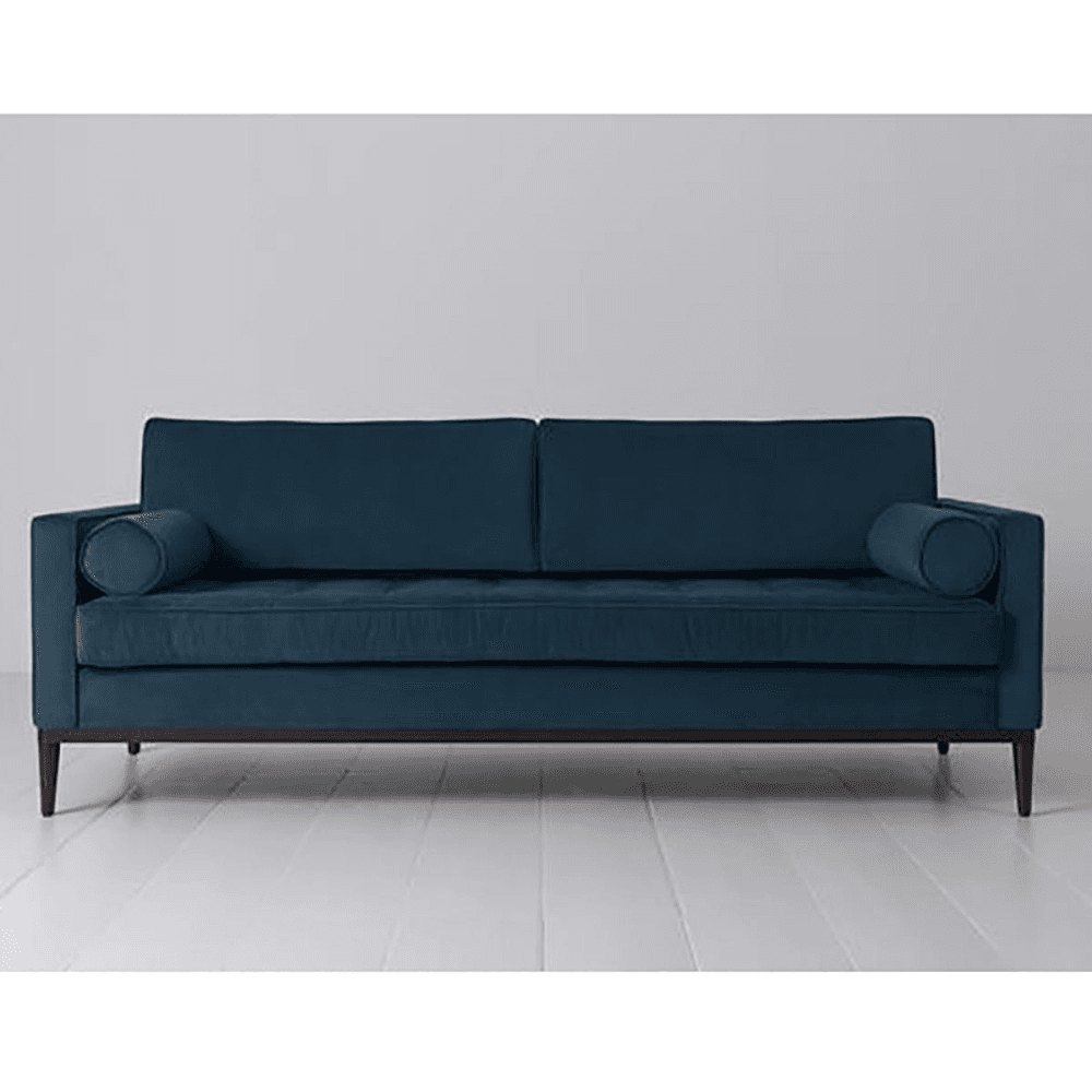 Model 02 3 Seater Velvet Sofa, Teal