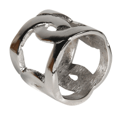 Image showing the Link Set of 4 Napkin Rings, D4cm, Silver product.