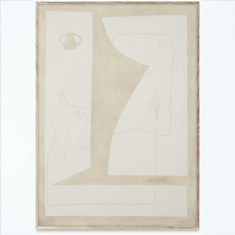 Consume Framed Print, 50 x 70cm, White