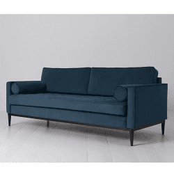 Image showing the Model 02 3 Seater Velvet Sofa, Teal product.