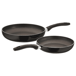 Image showing the Radiant 2 Piece Non-Stick Frying Pan Set, Black product.