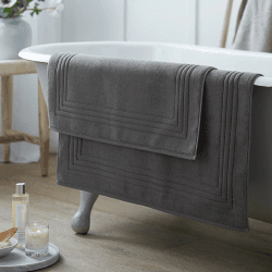 Image showing the Egyptian Cotton Bath Mat, Large, Slate product.