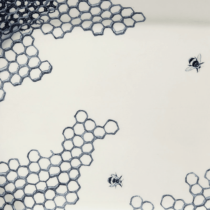 Ink Blue Pollen Plate, D19cm
