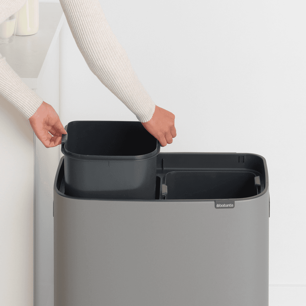 Bo Touch bin, 30 litre, Mineral Concrete Grey