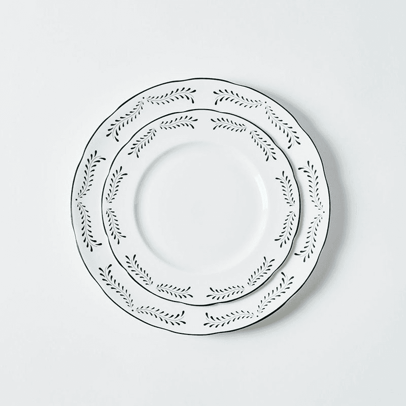 Olive Set of 4 Dinner Plates, D29cm, Green