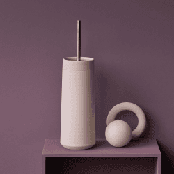 Image showing the Opaco Toilet brush holder, 10.5 x 39cm, Sorbet product.