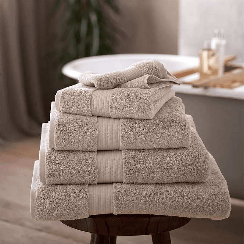 Luxury Egyptian Cotton Large Bath Mat, Large, Feather Grey