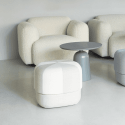 Image showing the Circus Pouf, H40 x D46cm, Sand product.