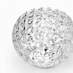 Image showing the Ferrucio Laviani 2021 Mini Planet Lamp, D16cm, Crystal product.