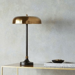 Image showing the Table Lamp, Porcini, Brass Hood, 34cm product.