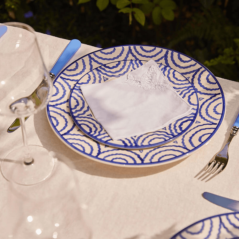 Tabla Set of 2  Dinner Plates, D28cm, Blue
