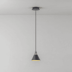 Image showing the Cone Pendant Light, H189cm, Charcoal product.