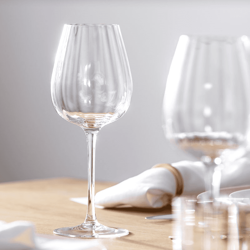 Rose Garden White Wine Goblet Set of 4, 125ml, Clear