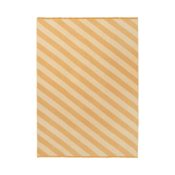 Image showing the Fishbone Throw, H190cm x W130cm, Yellow Ochre product.