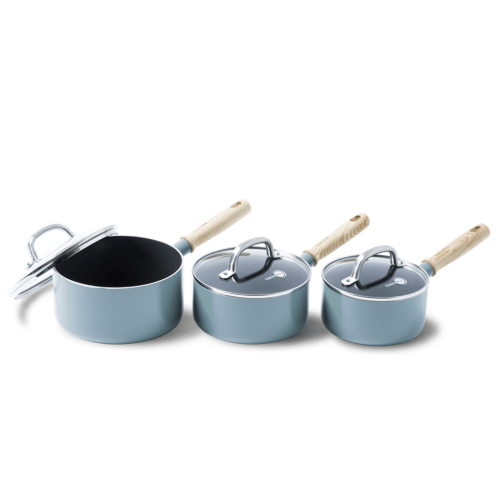 Mayflower 3 Piece Saucepan set, Blue