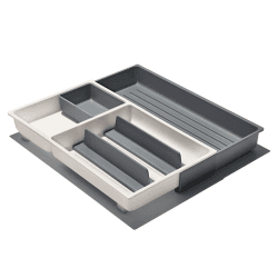 Image showing the Large Expandable Kitchen Tool Drawer Organiser, White product.