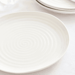 Image showing the Ceramics Set of 4 dinner plates, 27cm, White product.